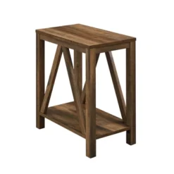 Taylen A Frame Farmhouse Open Storage Side Table - Saracina Home -Furniture Specialty Store GUEST 66db052e a2e0 4050 96f6 499d622071f8
