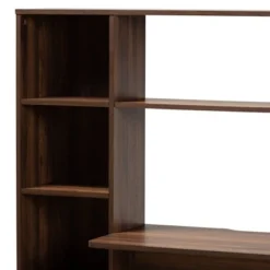 Ezra Wood Storage Computer Desk With Shelves Walnut - Baxton Studio 10 Ezra Wood Storage Computer Desk With Shelves Walnut - Baxton Studio -Furniture Specialty Store GUEST 689cc118 a4cc 443f be99 36c684eb3632