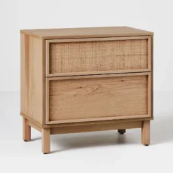 Wood & Cane Transitional Nightstand - Hearth & Hand™ With Magnolia 20 Wood & Cane Transitional Nightstand - Hearth & Hand™ With Magnolia -Furniture Specialty Store GUEST 6c47a1ff ce6a 4448 9a6a 5cf9c0d54333