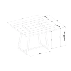 Brimfield Metal Base Extendable Dining Table Brown - Threshold™ -Furniture Specialty Store GUEST 6cc89fd1 cd13 4a73 b61a b2b76aaf7bc1