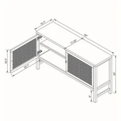 Palmdale Woven Door Console - Threshold™ Designed With Studio McGee -Furniture Specialty Store GUEST 6d225f38 58c8 4d6f a350 e4de6fff4cf2