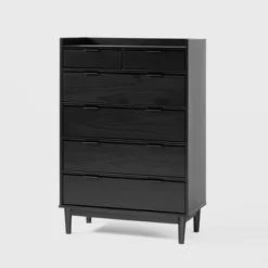 Mid-Century Modern Solid Wood 6 Drawer Vertical Dresser - Saracina Home -Furniture Specialty Store GUEST 6d2c0779 4091 45d2 b54a 87bae790d2cd