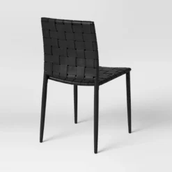 Wellfleet Woven Leather Metal Base Dining Chair - Threshold™ -Furniture Specialty Store GUEST 6d59ee03 4e98 40d3 8283 9f9d59e1aec5