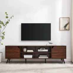 Mid-Century Modern Wide Storage TV Stand For TVs Up To 80" - Saracina Home -Furniture Specialty Store GUEST 6f499918 edba 4a35 8b0f 8398f4abe3f3