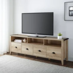 4 Drawer Farmhouse TV Stand For TVs Up To 80" - Saracina Home 17 4 Drawer Farmhouse TV Stand For TVs Up To 80" - Saracina Home -Furniture Specialty Store GUEST 6f5c7dff 6bbf 4107 babe a066d6f32195