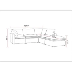 5pc Allandale Modular Sectional Sofa Set - Project 62™ -Furniture Specialty Store GUEST 6fe5734f a99e 4188 b902 bcc9240740b5