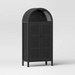 Woven Arched Wood Cabinet - Threshold™ -Furniture Specialty Store GUEST 71d7b8e7 0b8a 4c88 af3c ece9ad48100b