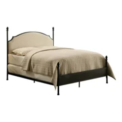 Geraldine Upholstered Headboard Poster Panel Bed Powder Coated Gun Metal - HOMES: Inside + Out -Furniture Specialty Store GUEST 726242f6 c0f2 4911 bbef 9e647e7667d0