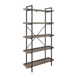 68" 5 Tray Shelf Urban Pipe X Back Bookshelf - Saracina Home -Furniture Specialty Store GUEST 7546ba45 c02f 4ca7 b12d e99f32bb0573