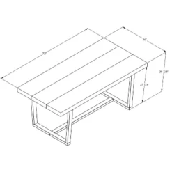 72" Modern Farmhouse Solid Wood Distressed Plank Top Dining Table - Saracina Home -Furniture Specialty Store GUEST 771a4c0c 29dd 4c84 ae48 88970e06f0cd