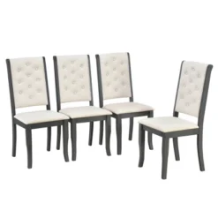 6 PCS Retro Dining Set With Unique-designed Table And Upholstered Chair-ModernLuxe -Furniture Specialty Store GUEST 78a4aa99 c2e8 4e31 be9f 1d3d57e22a8b