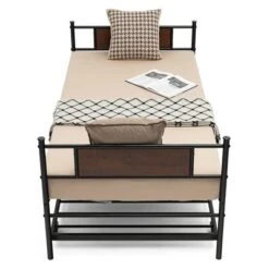 Costway Twin 2-In-1 Daybed Frame With Trundle Bed Set Steel Platform Sofa Bed Black -Furniture Specialty Store GUEST 797f642a 894a 4557 8029 1d7110a81a6f