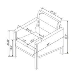 Faux Leather Upholstered Accent Arm Chair - Cognac - Hearth & Hand™ With Magnolia -Furniture Specialty Store GUEST 7e6bfbad 94b5 4f19 9cf6 287fe7dd4aa9