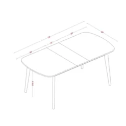 Astrid Mid-Century Drop Leaf Dining Table - Threshold™ -Furniture Specialty Store GUEST 804508c4 e30b 4c64 8f04 e4df960068df