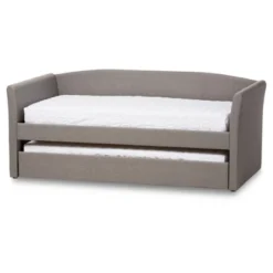 Twin Camino Modern And Contemporary Faux Leather Upholstered Daybed With Guest Trundle Bed - Baxton Studio -Furniture Specialty Store GUEST 81371f9a 7abc 4186 bdc5 10b187ea8a84