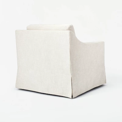 Vivian Park Upholstered Swivel Chair Cream - Threshold™ Designed With Studio McGee 5 Vivian Park Upholstered Swivel Chair Cream - Threshold™ Designed With Studio McGee - Image 3