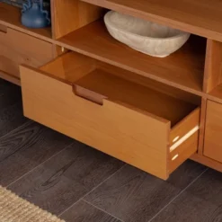 Cara 3 Drawer Mid-Century Modern 3 Drawer TV Stand For TVs Up To 80" - Saracina Home 20 Cara 3 Drawer Mid-Century Modern 3 Drawer TV Stand For TVs Up To 80" - Saracina Home -Furniture Specialty Store GUEST 8201f05f 5099 4fe4 a629 d34231b717fb