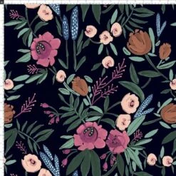 Geller Modern Counter Height Barstool In Botanical Grant Floral Ink - Threshold™ -Furniture Specialty Store GUEST 82426902 4614 4afe ab09 ea4d76a2f67f