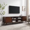 Mid-Century Modern Wide Storage TV Stand For TVs Up To 80" - Saracina Home -Furniture Specialty Store GUEST 86cb8670 93b9 43fe 98ad 6a1aa21d2a9b