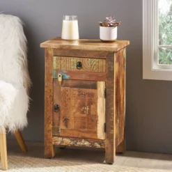 Wittwer Distressed End Table Brown - Christopher Knight Home