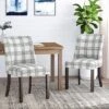 2pk Harman Contemporary Upholstered Plaid Dining Chairs Gray/Light Beige/Brown - Christopher Knight Home 2 2pk Harman Contemporary Upholstered Plaid Dining Chairs Gray/Light Beige/Brown - Christopher Knight Home -Furniture Specialty Store GUEST 8bc32428 9664 4bd6 976b bf311679a007