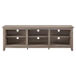 Transitional 6 Cubby Wood Open Storage Wood TV Stand For TVs Up To 80"- Saracina Home -Furniture Specialty Store GUEST 8dce3bb7 2788 4970 a5b6 b99a90dd62ca