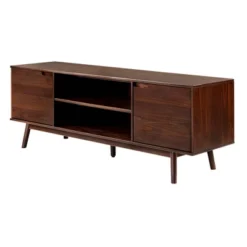 Solid Wood Mid-Century Modern TV Stand For TVs Up To 80" - Saracina Home -Furniture Specialty Store GUEST 8e79d6b8 8dd2 4a61 a818 5cca332ec6d2