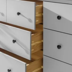 Stiva Classic Mid-Century Modern Horizontal 6 Drawer Dresser - Saracina Home -Furniture Specialty Store GUEST 91898bd5 b026 4577 881c aaf75dec2792