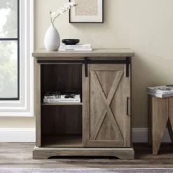 Tertia Industrial Accent Cabinet With Sliding X Barn Door - Saracina Home 19 Tertia Industrial Accent Cabinet With Sliding X Barn Door - Saracina Home -Furniture Specialty Store GUEST 91cbd7bd 1a47 457c aba7 b2aeb362086b