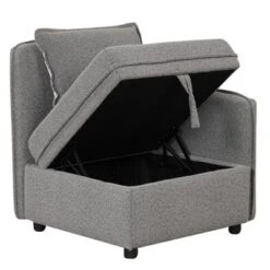 122.8" Minimalist Convertible Modular Sofa, Upholstered Sectional Sofa Couch With 5 Pillows-ModernLuxe -Furniture Specialty Store GUEST 91e3b404 7796 44c2 a384 ec2063b2ed7a