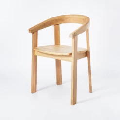 Terra Solid Wood Curved Back Dining Chair - Threshold™ Designed With Studio McGee -Furniture Specialty Store GUEST 9247e68d 2d42 4de0 acf8 805ddf967c24