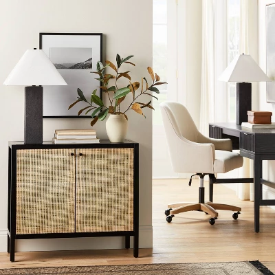 Springville 2 Door Decorative Storage Cabinet Black - Threshold™ Designed With Studio McGee 3 Springville 2 Door Decorative Storage Cabinet Black - Threshold™ Designed With Studio McGee