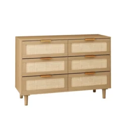 43.31" 6-Drawer Rattan Dresser For Living Room And Bedroom - ModernLuxe -Furniture Specialty Store GUEST 938af7fc 3b13 4c05 8770 7e2c44b32b1c
