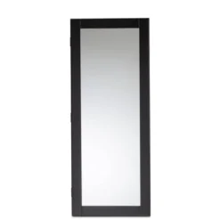 Pontus Wood Wall-Mountable Jewelry Armoire With Mirror - Baxton Studio -Furniture Specialty Store GUEST 9488f926 5a5d 482e b385 f9131bb5d901