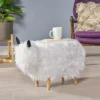 Levi Furry Yak Ottoman - Christopher Knight Home -Furniture Specialty Store GUEST 96499774 6327 48e7 ba5f 4f120a807bd3