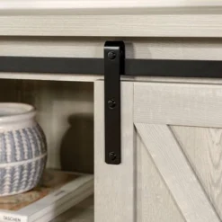 Modern Transitional Sliding Barndoor TV Stand For TVs Up To 65"- Saracina Home -Furniture Specialty Store GUEST 964d1916 022a 4e1e 9775 20ffa11829ba