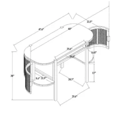 Portola Hills Caned Desk - Threshold™ Designed With Studio McGee -Furniture Specialty Store GUEST 98280517 31f6 46d2 851d ecf017e234ef