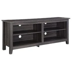 Transitional 4 Cubby Wood Open Storage TV Stand For TVs Up To 65"- Saracina Home -Furniture Specialty Store GUEST 9b7ac2df b47e 4854 8161 aae16d90f836