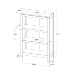 48" Carson 3 Shelf Bookcase - Threshold™ -Furniture Specialty Store GUEST a35a203d 2822 4d50 8eed 8de12cce8680