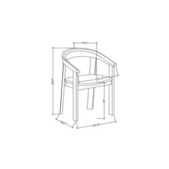 Terra Solid Wood Curved Back Dining Chair - Threshold™ Designed With Studio McGee -Furniture Specialty Store GUEST a386c950 6b68 47a0 8004 10af9f6b52b5