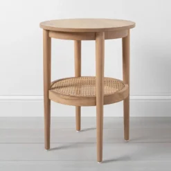 Wood & Cane Round Accent Side Table - Hearth & Hand™ With Magnolia -Furniture Specialty Store GUEST a47b2b48 7b15 4cfc b563 12ea4809872c