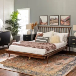 Boho Solid Wood Spindle Platform Bed - Saracina Home 30 Boho Solid Wood Spindle Platform Bed - Saracina Home -Furniture Specialty Store GUEST a59e04b0 9472 44a4 aa47 43be053d19eb