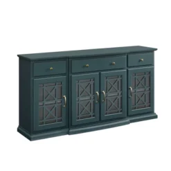 Selma Transitional 3 Tiered Ornate Fretwork Door Sideboard - Saracina Home -Furniture Specialty Store GUEST a805ffd1 b690 4ffe 9d92 5dadc7236258