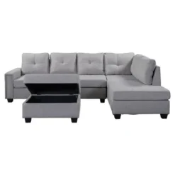 108" Reversible L-Shape Sectional Sofa Couch With Storage Ottoman-ModernLuxe -Furniture Specialty Store GUEST a9ce32c3 fc5c 4bb1 b03d cb528c5420d4