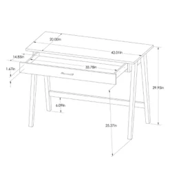 Paulo Wood Writing Desk With Drawer - Threshold™ -Furniture Specialty Store GUEST aa67f76e 579f 471c 9f59 5e52d395965b