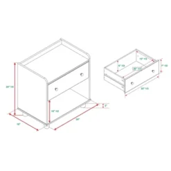 Set Of 2 Katie Transitional Tray Top 1 Drawer Solid Wood Nightstands Caramel - Saracina Home 19 Set Of 2 Katie Transitional Tray Top 1 Drawer Solid Wood Nightstands Caramel - Saracina Home -Furniture Specialty Store GUEST aa86a644 1088 4491 99db ac863c4ab818
