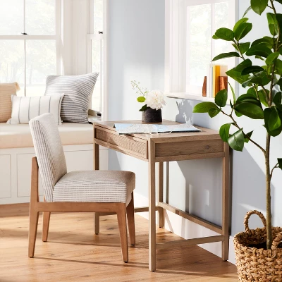 Wood & Cane Transitional Writing Desk - Hearth & Hand™ With Magnolia 3 Wood & Cane Transitional Writing Desk - Hearth & Hand™ With Magnolia