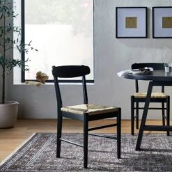 Logan Wood Dining Chair With Woven Seat - Threshold⢠Designed With Studio McGee