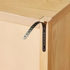 Grooved Wood With Glass 2-Door Cabinet - Natural - Hearth & Hand™ With Magnolia 12 Grooved Wood With Glass 2-Door Cabinet - Natural - Hearth & Hand™ With Magnolia -Furniture Specialty Store GUEST ad828782 66cb 4ad3 92bb c319b1b88f26