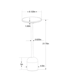 Marble Top Drink Side Table - Brass/White - Hearth & Hand™ With Magnolia -Furniture Specialty Store GUEST ae4318a5 b344 4c26 bac4 a7044e6cc4c2